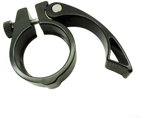 Abrazadera para tija de sillín de aleación de aluminio de 38 mm para bicicletas plegables con precisión dimensional y sujeción repetible