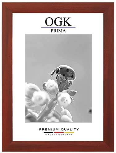 Online-GalleryKing Holz Bilderrahmen 32 x 27 cm in Rot gewischt | Foto | Poster | Puzzle | Galerie | Rahmen