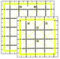 Kuppt 2 Stück Univeral Quilten Lineal, 11.5cm und 15.2cm Nähen Lineal, Patchwork Lineal, Schneider Lineal, Transparent Basteln Lineal für Nähen & Quilten