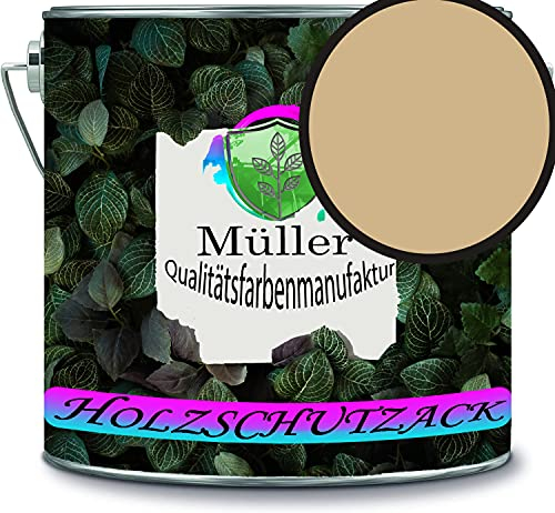 Müller - Vernice protettiva per legno, resistente alle intemperie, protezione a lungo termine dalle intemperie, colore di protezione per legno RAL 1001 beige