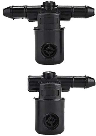 Aramox 2Pcs Schwarz Auto Scheibenwischer Waschdüsen Düsen OE: 12782509 für G + H/C + D/Tigra B Twin Top/Zafira A + B/Vectra C/Signum