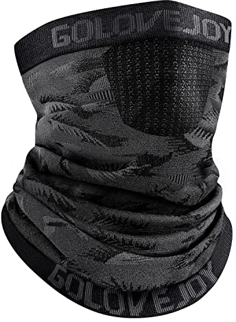 ENONEO Schlauchschal Mundschutz Halstuch Herren Damen Atmungsaktiv Gesichtsmaske Radsport Elastisch Fahrrad Schal Winddicht Ski Sturmhaube Motorrad Bandana Nackenwärmer Sport Laufschal Laufen (Schwa2)