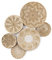 Kubohub Juego de 6 cestas de pared bohemias hechas a mano con pasto marino para colgar en la pared, para costa, granja, decoración de pared bohemia, decoración única de mimbre