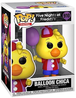 Funko POP! Games: Five Nights at Freddy's (FNAF) SB - Balloon Chica | Offizielles Gaming Merch - Vinyl Sammelfigur als Regal Deko - Geschenkidee zum Geburtstag für Fans und Sammler