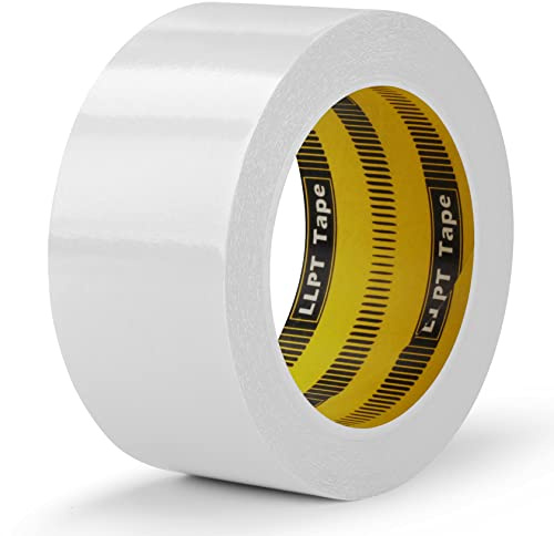 LLPT Ruban Adhésif Double Face 50mm x 15m 1 Rouleaux viscosité Translucide Papier déchirable à la Main Ultra Fin Pour Bricolage Artisanat Scrapbooking Fait à la main(SPD5015CR01)