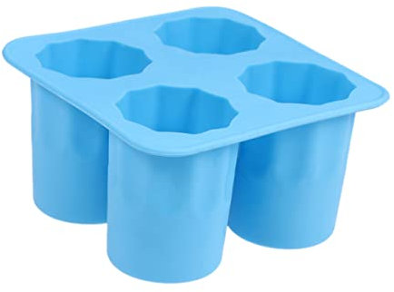 Eiswürfelform mit 4 Bechern Silikon Blaue Cup Form für Sommer