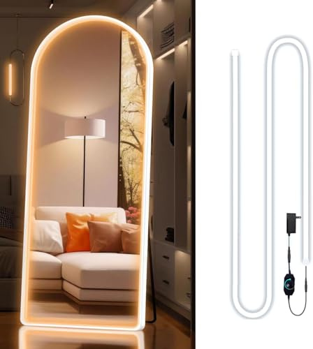 Marreal Lights for Mirror,Waterproof 10ft/3M 360 Warm White LEDs Make-up Vanity Mirror Light for Vanity Makeup Table Set,Led Lights for Mirror with Dimmer and Power Supply,Mirror Not Included