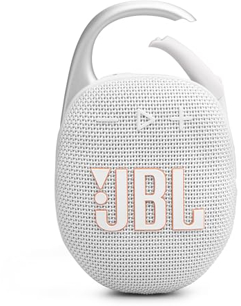 JBL Clip 5 Ultra-Portable Bluetooth Speaker with Integrated Carabiner, Big JBL Pro Sound, PlaytimeBoost, Waterproof Design and 12-Hour Playtime, Grey