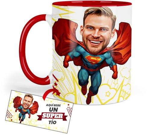 Kembilove Taza personalizada Tío con foto Caricatura | Regalo cumpleaños | Tazas personalizadas | Regalos originales | Regalos personalizados | Fotos personalizadas regalo