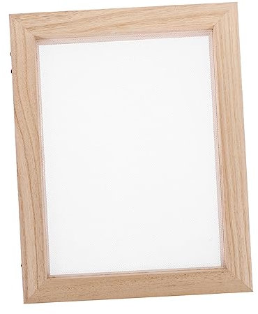 Lurrose Papier-bastelrahmen Mit Filtergewebe Handgemachter Holzrahmen Für DIY-projekte Bastel-holzrahmen Für Kinderaktivitäten
