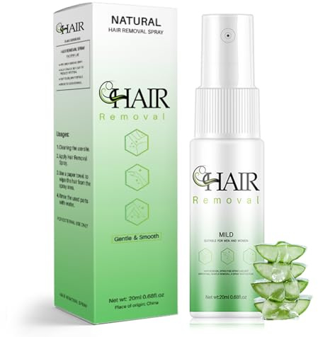 Hair Off hårborttagare spray, hårborttagningsspray kvinnor, snabb och effektiv hårborttagning för silkeslen hud, fuktgivande hårborttagningskräm för ben bikinizon ben armar ansikte