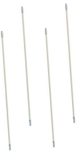GRIRIW 4pcs Chimney Cleaner Rods 400mm Pipeline Cleaning Brush Rods Sturdy Dryer Vent Cleaning Tools for Home Chimney and Air Duct Maintenance