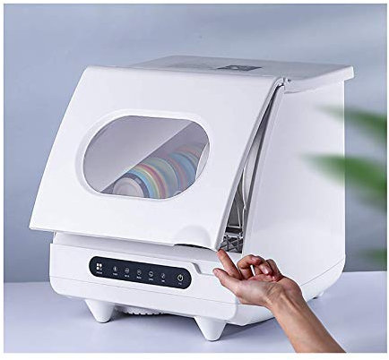 Generic Mini-Diskmaskin – Kompakt Bordsskiva Automatisk Diskmaskin med 5 Program, 1 Korg, 1 200 W Strömförbrukning, Pekpanel för Hushållsbruk – Intelligent Design för Platsbesparande