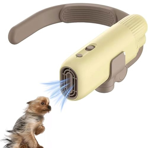Asciugacapelli per Cani con Supporto per Il Collo, Asciugacapelli Ad Aria Calda per Animali Domestici per La Toelettatura, Asciugacapelli Silenzioso per La Toelettatura di Cani E Gatti di Piccola