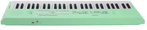 Hamwesh Kids Piano Keyboard, 54 Keys Portable Electronic Keyboard with Microphone for Children 3-8 Years Old, Musical Instrument Educational Toy for Boys Girls Beginners (Green)