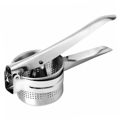 WEKADRIN Edelstahl Kartoffelstampfer Gemüsepressetool Praktischer Food Crusher Für Kartoffelpüree Und Gemüsebrei Robuster Handstampfer Für Einfache Zubereitung Platzsparendes Küchengadget