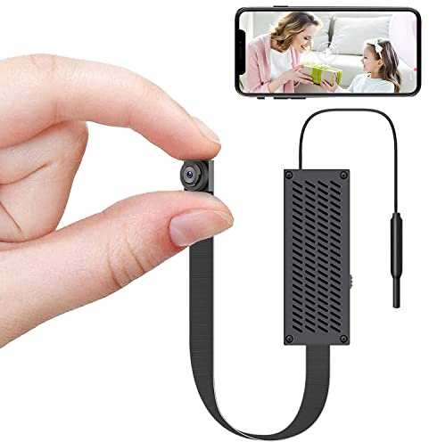 Générique Mini caméra Espion 4K/1080P HD caméra cachée DIY sans Fil Micro Camera Espion Mini Camera Surveillance intérieur/extérieur avec détection de Mouvement
