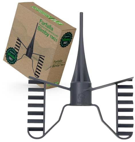 Farfalla Bimby TM21, Frusta per Mescolare Compatibile per Bimby TM21, Accessorio Bimby Indispensabile, Agitatore in ABS Alimentare, Monta come l’Originale, Sicuro e Facile da Usare