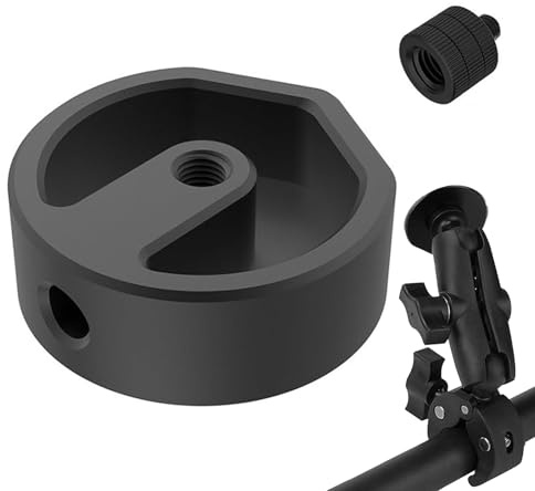 Soporte para Trípode de Cámara | Soporte De Fijación De Aleación De Aluminio - Sujeción para Trípode De Teléfono - para Vlogging con Teléfono, Filmación de Video, Grabación, Fotografía y Viajes