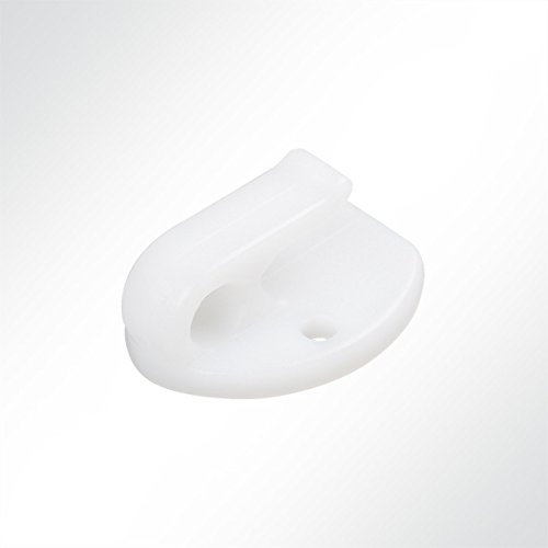 LYSEL® Kombi-Nylonhaken klein mit Ring, (BxL) 38x45mm in Weiß (250 Stück)