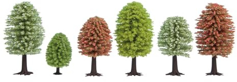 NOCH® Frühlingsbäume 10er-Set Laubbäume 5–9 cm für Modellbau und DIY-Projekte