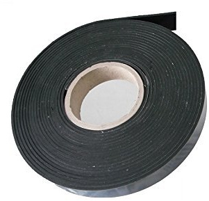 (1,98 €/m) Vollgummiband ca. 4,50 Meter x 20 x 3 mm, Gummistreifen Gummiprofil EPDM Hartgummi Vollgummidichtband, selbstklebend,