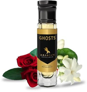 FR140 GHOSTS - aceite perfumado para mujer. Botella con rolón de 6 ml. Arabian Opulence. Rosa/polvo/vainilla/floral/balsámico