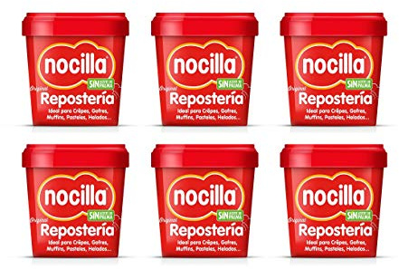 Crème de cacao à la noisette Nocilla 6x1000g (Boîte 6 Pots)