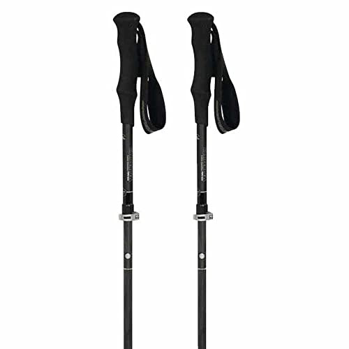 Komperdell 75080 Unisex – Erwachsene Carbon Faltstock, Mehrfarben, 120-140 cm