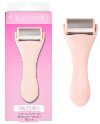 Brushworks Ice Roller, Pink | Cooling Facial Roller, Reduce Puffiness, Tighten Pores & Refresh Skin, Soothing Cold Skincare Tool