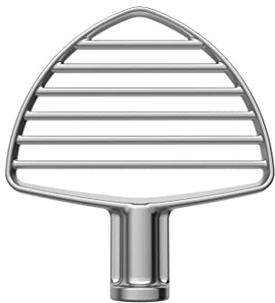 KitchenAid KSMPB7SS Gebäckschlägel aus Edelstahl für KitchenAid Bowl-Lift Standmixer