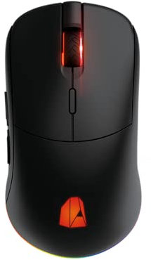 NitroPC - NM1 Pro Souris Gamer sans Fil Haute Gamme, 16.000 dpi, RGB avec Logiciel de Personnalisation, 6 Boutons programmables, ambidextre, 70 Heures d'autonomie de la Batterie