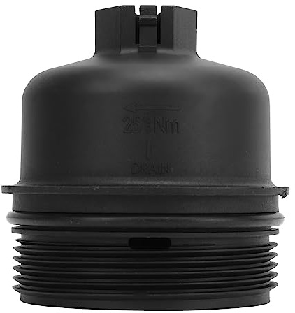 Aramox Alloggiamento Filtro Olio, Tappo Coperchio Alloggiamento Filtro Olio 3M5Q6737AA Sostituzione Resistenza Al Calore per Citroen C2 C3 C4 C5 C8