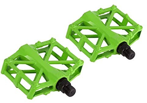 ANKROYU Aluminiumpedale, rutschfeste Flache Plattform Mountainbike Pedale Für Flache Plattform Mountainbikes, Flache Mountainbike Mountainbikes Mit Kleinen Rädern Und Rennräder(Grün)