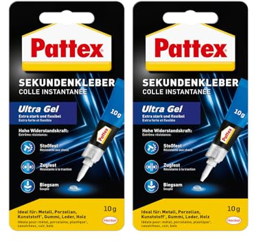 Pattex Sekundenkleber Ultra Gel (2er Pack (2x 10g))