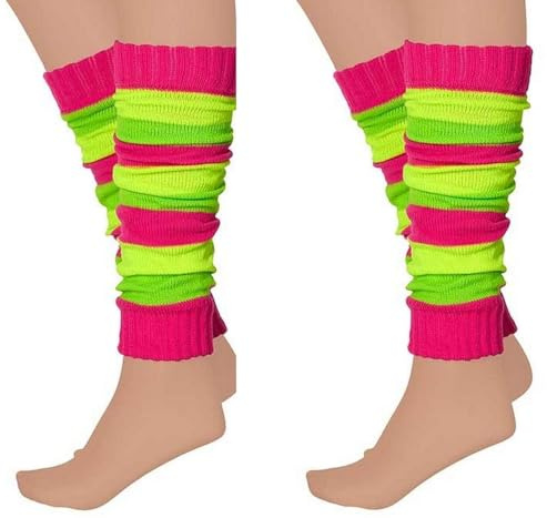 krautwear® Damen Beinwärmer Stulpen Legwarmers Overknees gestrickte Strümpfe 80er Jahre 1980er Jahre