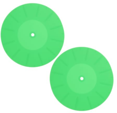 ifundom 2St Plattenunterlage für Plattenspieler Schutzmatte für Blockflöten Plattenspieler-Zubehör Gummimatte Abspielgerät Plattenspieler für Schallplatten Plattenspielermatte aus Silikon