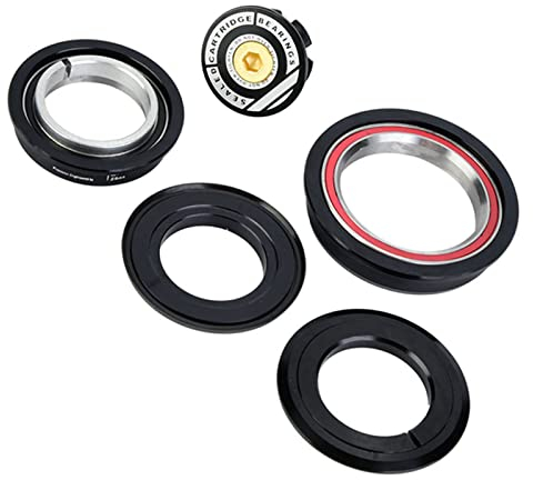 4456ST Fahrrad KONISCHER GERADE VORDERGABEL-STEUERSATZ 44 MM 56 MM CNC AL6061 T6 HOCHWERTIGER Fahrrad-STEUERSATZ