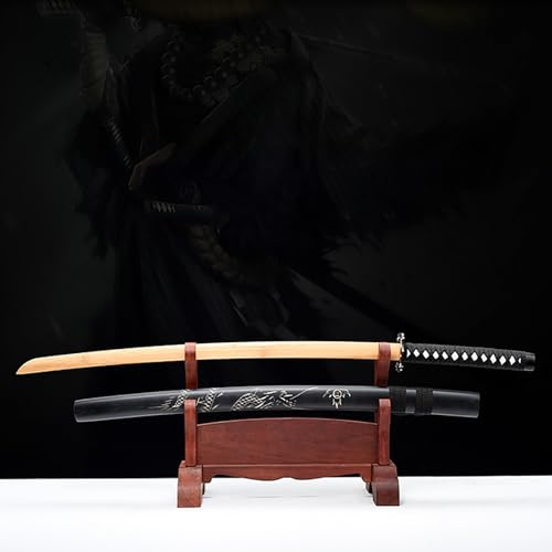 Träsvärd med slida 104 cm, Kendo Sparring, träsvärd, naturligt bambusvärd, trä katana, trä samurai-svärd, trä samurai-svärd för barn, handgjord träkatana, svärdstridsträning