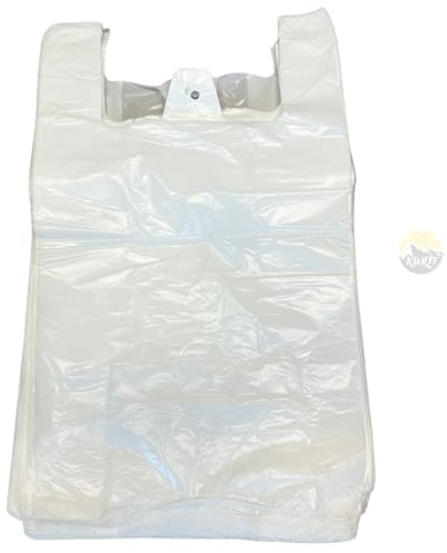 Kurt 2000 Stück hochdichte Polyethylen-Aktentaschen, 28 + 14 x 48 cm, Kunststoffbeutel