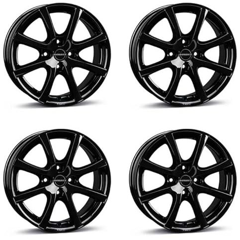 4x Borbet Felgen LV4 6.5x15 ET35 4x108 black glossy kompatibel mit Peugeot 308