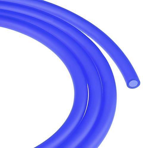 TOP-VIGOR Tuyau d'huile lubrifiante, 5 mm x 8 mm x 1 m, tuyau d'eau en caoutchouc pour irrigation, petit équipement, extérieur, jardin, bleu