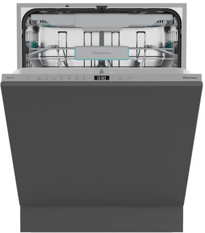 Hisense HV16C - Lavastoviglie Classe C, 16 coperti, terzo cesto, 43db, 6 programmi, partenza ritardata, total dry, incasso