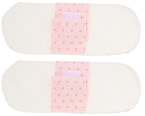 Healeved 2stücke Baumwollbinden Wiederverwendbar Stoffbinden Waschbar Für Damen Menstruationsbinden Aus Baumwolle Bequeme Wiederverwendbare Binden Mit Weiß