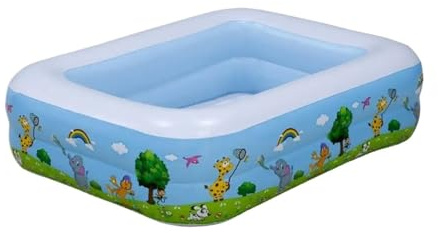 Piscine Gonflable Piscine Gonflable carrée, Piscine épaissie, pataugeoire Pliable, Piscine Peu encombrante for la Famille(1.2m)