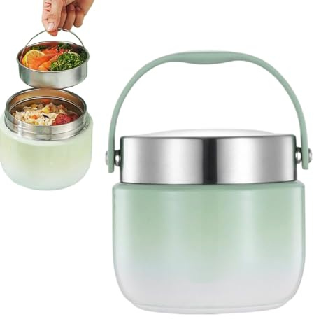 HunicandIU Contenitore Termico per Alimenti - Scatola Pranzo 1200ml Adulti,Contenitore Cibo Portatile Impermeabile per Palestra Viaggi Escursioni Picnic Bevande Sport Outdoor