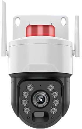 Cámara de Seguridad, Cámara IP de vigilancia Audio 5MP, Zoom óptico 50X, detección Humana, PTZ CCTV, visión Nocturna 200M, cámara Seguridad Tuya(5MP Add 32G Card)