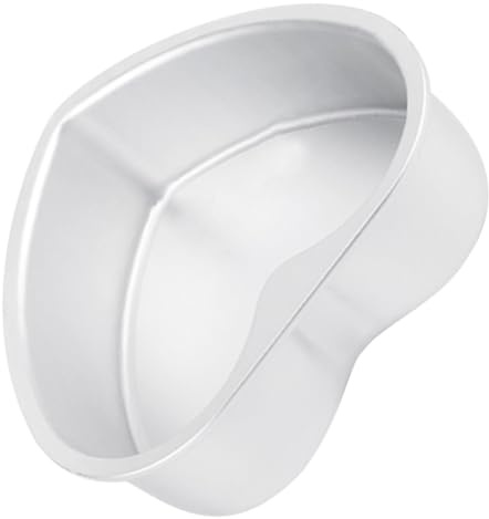 DEARMAMY Molde para Pastel Forma de Corazón de 7 Pulgadas Base Desmontable Aleación de Aluminio Antiadherente Práctico para Horno y Microondas Adecuado para Repostería Casera