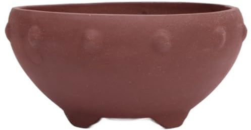 Bonsai - Schale rund 20.5 Ø x 10 cm unglasiert braun 22117
