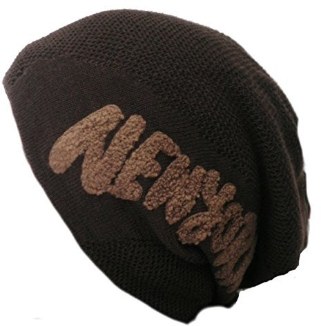 k.A. Beanie XXL Long Slouch Beanie Unisex gefüttert New York (Braun)